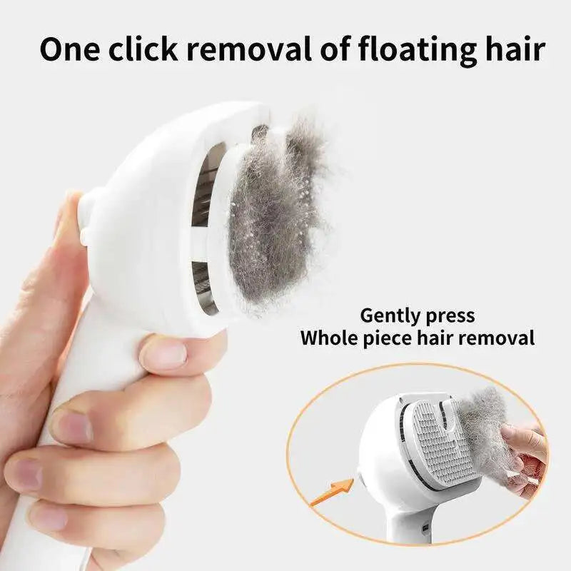 2-in-1 Pet Steam Brush & Massage Comb for Cats & Dogs